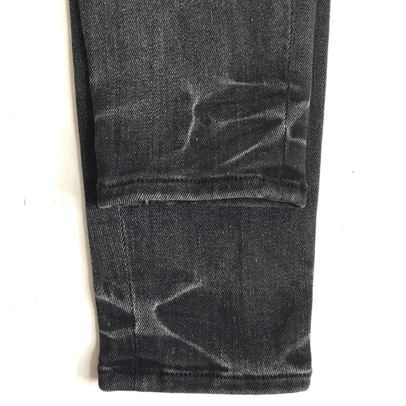 FRAME Le Skinny de Jeanne Crop Denim Jeans in Jackson Peak Black Gray Wash 26 - Picture 9 of 17